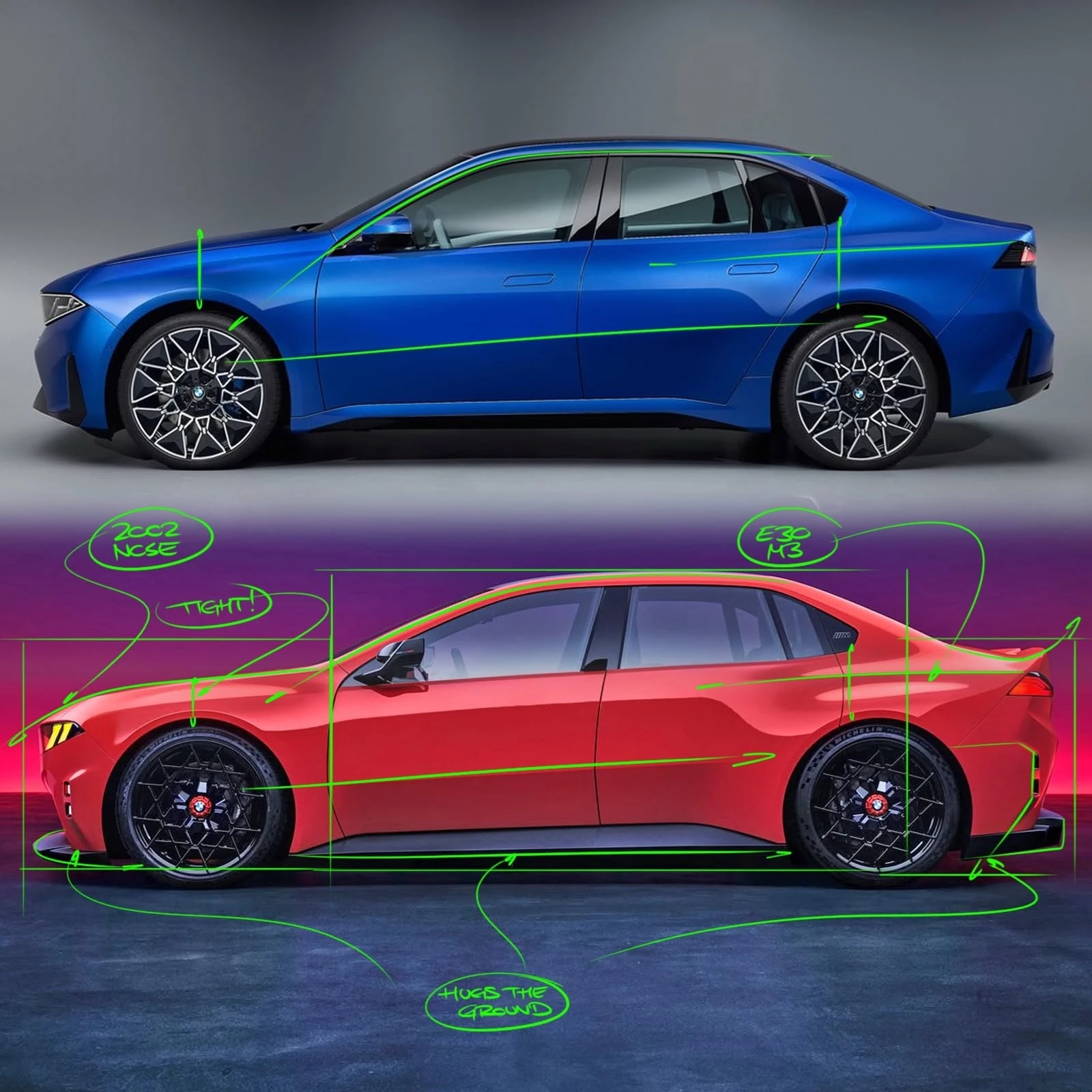 BMW M3 και i3 διαφορές σχεδίασης