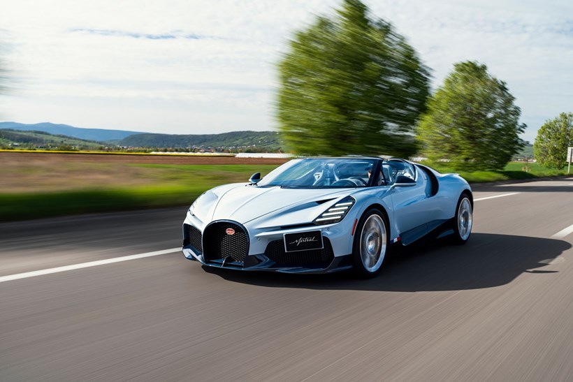 Bugatti Mistral W16 δοκιμές πολλών χιλιομέτρων