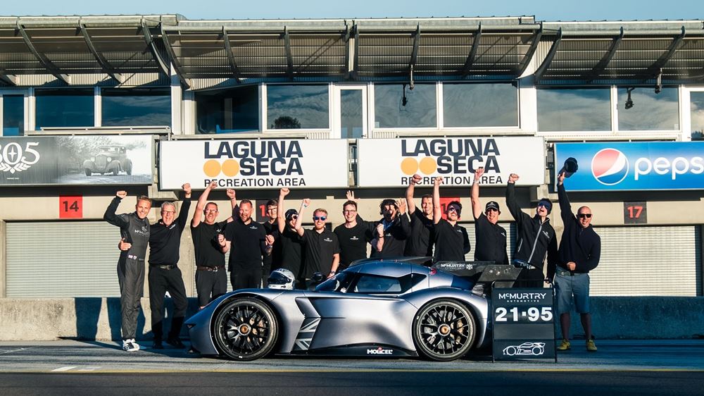 McMurtry Speriling Ρεκορ Corkscrew Laguna Seca