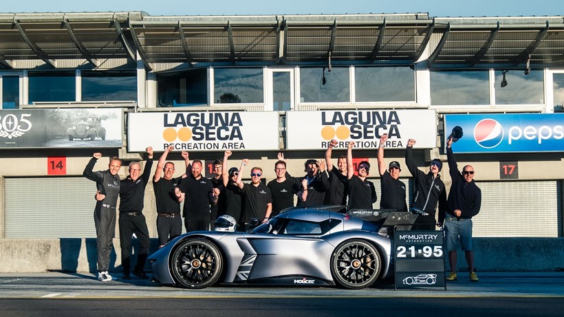 McMurtry Speriling Ρεκορ Corkscrew Laguna Seca