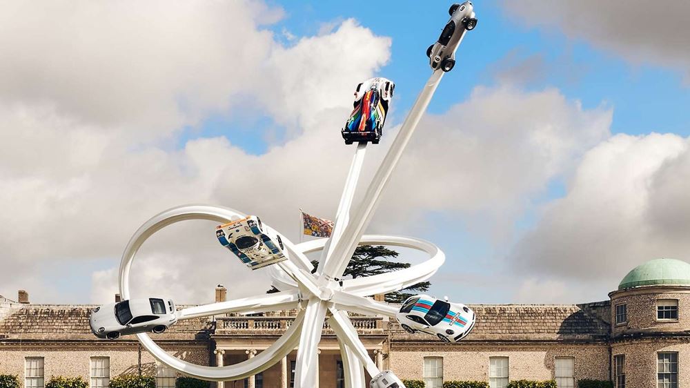 Porsche Κεντρικό Γλυπτό Goodwood 75 χρόνια
