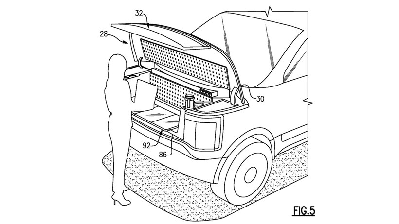 Ford frunk screen patent