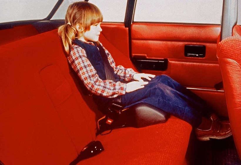 Volvo booster seat safety feature