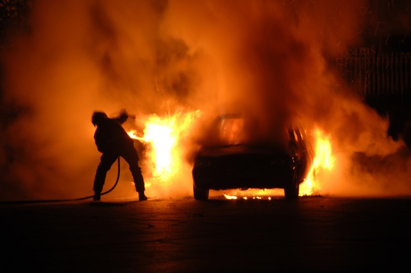 cars on fire