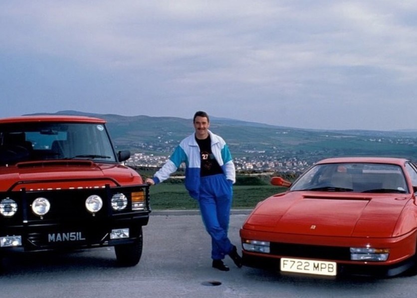 Nigel_Mansell Ferrari Testarossa & Range Rover