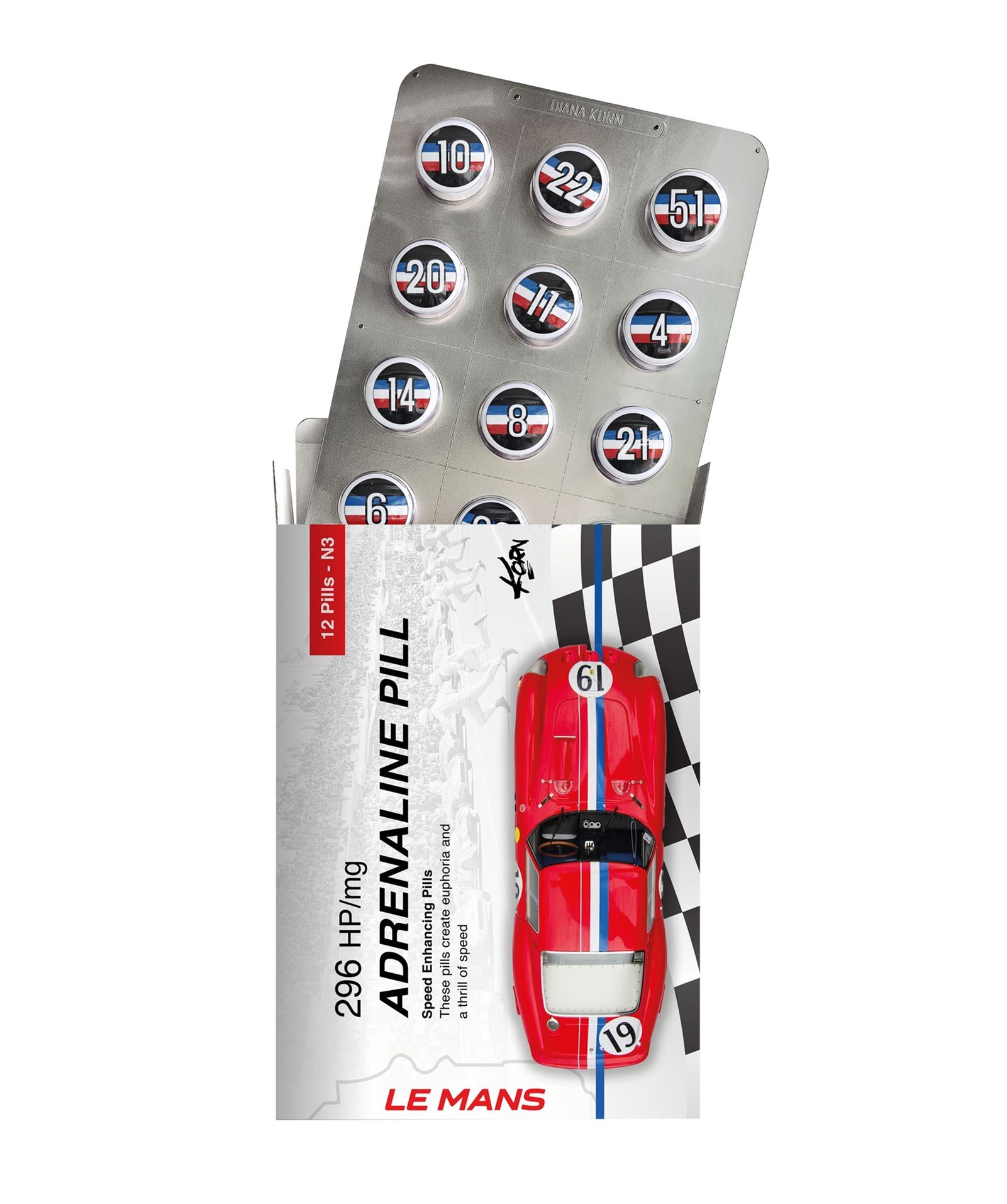 Χάπια αδρεναλίνης έργο τέχνης Ferrari