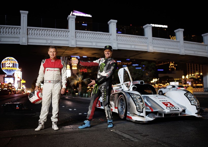 Ken Block ELECTRIKHANA Las Vegas Audi S1 HOONITRON
