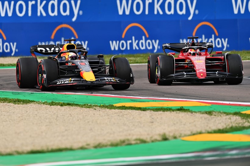GP Imola Sprint Race Leclerc Verstappen