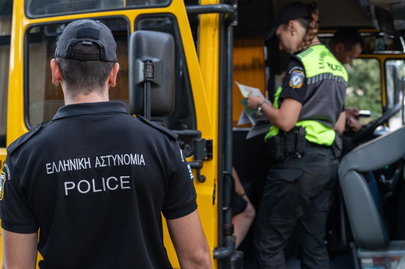 Ελληνική Αστυνομία έλεγχοι σε σχολικά λεωφορεία