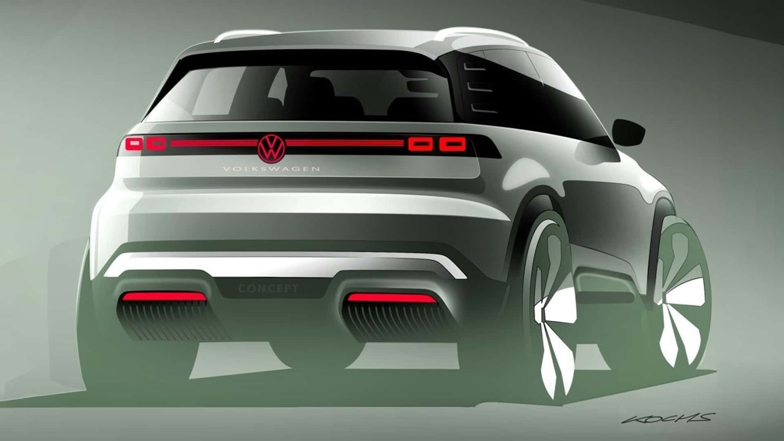 VW electric SUV teaser