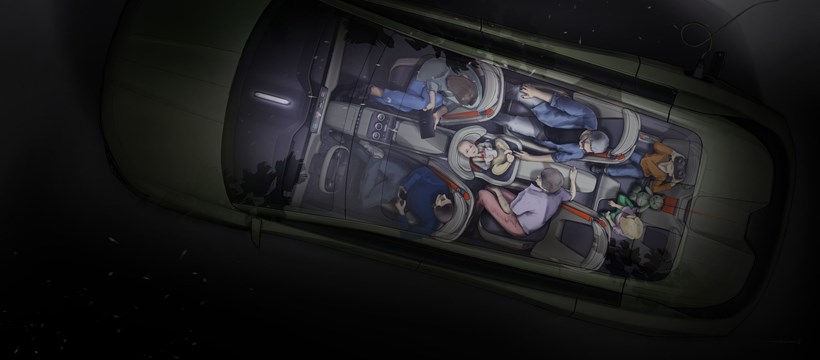 Skoda Vision 7S Concept Sletch Teaser