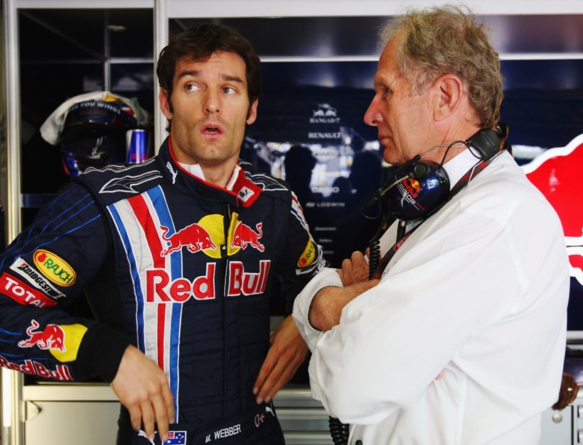 Red Bull Mark Webber Helmut Marko