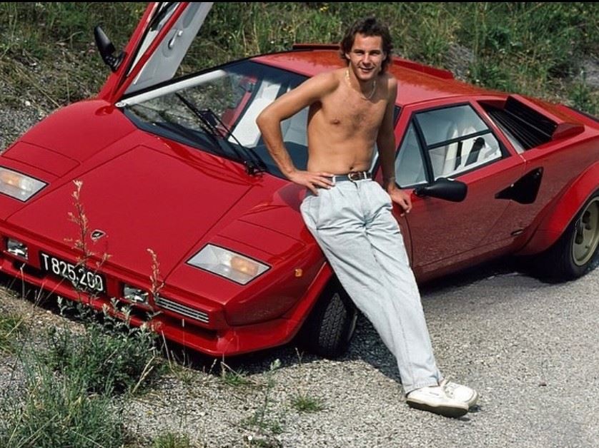 Gerhard Berger Lamborghini Countach