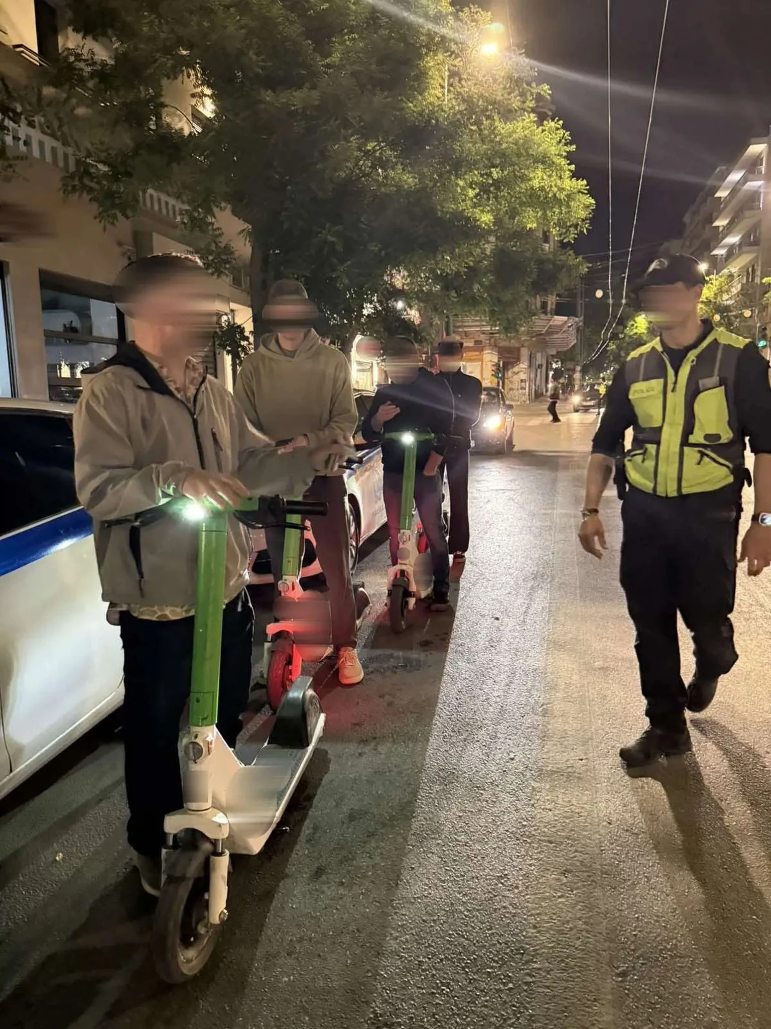 έλεγχοι τροχαίας σε πατίνια