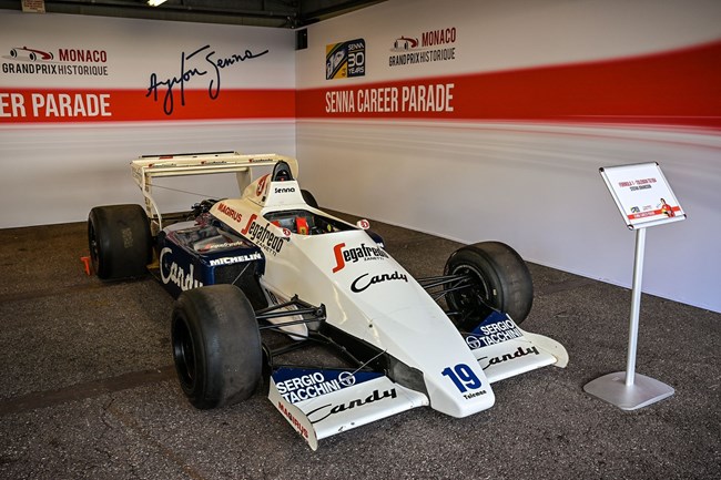 Ayrton Senna παρέλαση Monaco Grand Prix ιστορικών μονοθεσίων