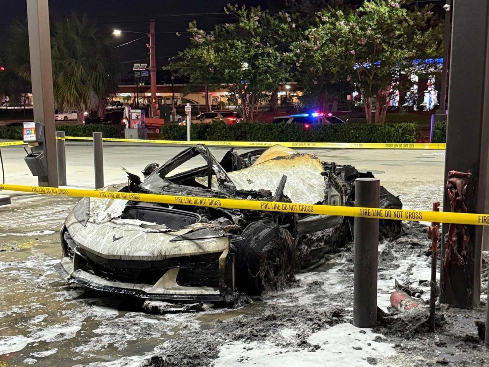 Chevrolet Corvette fire