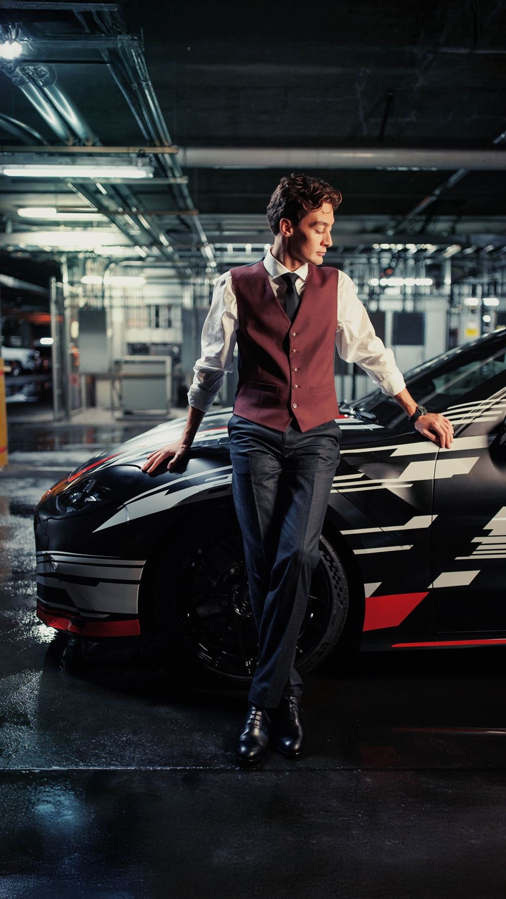 Mercedes-AMG GT 4-door coupe Brad Pitt George Russell