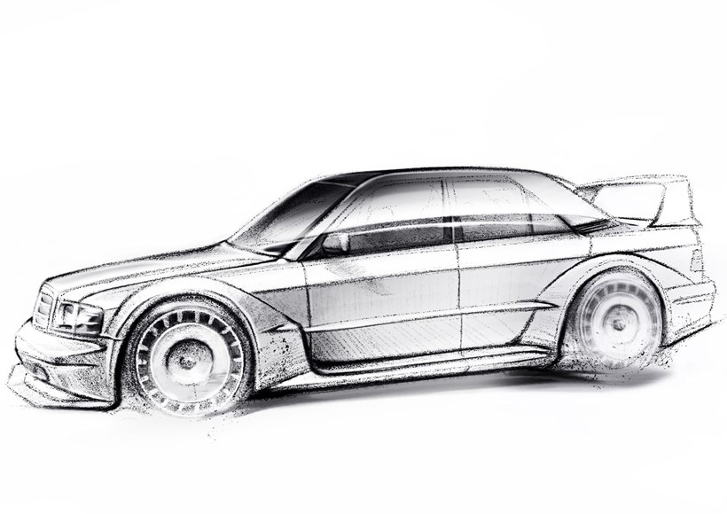 Mercedes 190E Evo II HWA Restomod