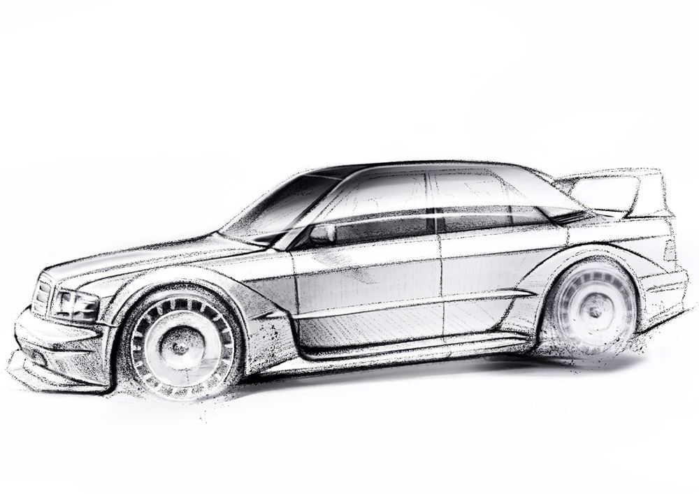 Mercedes 190E Evo II HWA Restomod