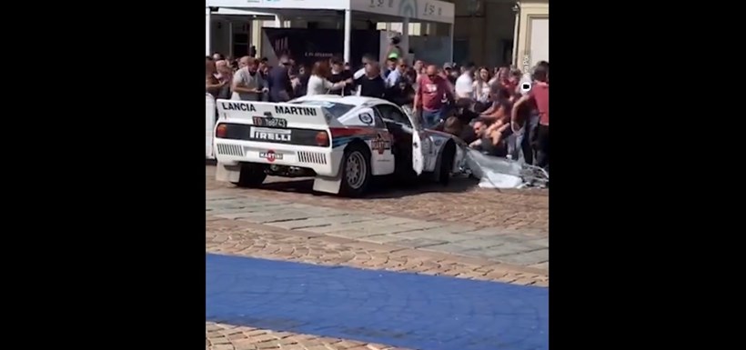 Lancia 037 Rally ατύχημα