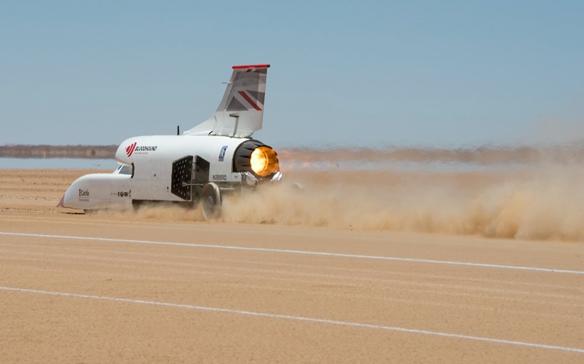 Bloodhound LSR ρεκόρ ταχύτητας στη στεριά