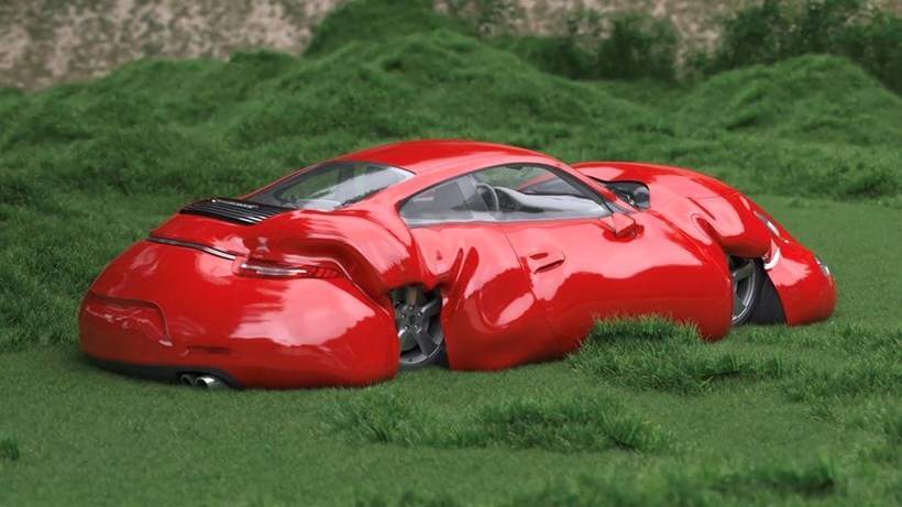 Porsche 911 Fat Car NFT από τον Erwin Wurm