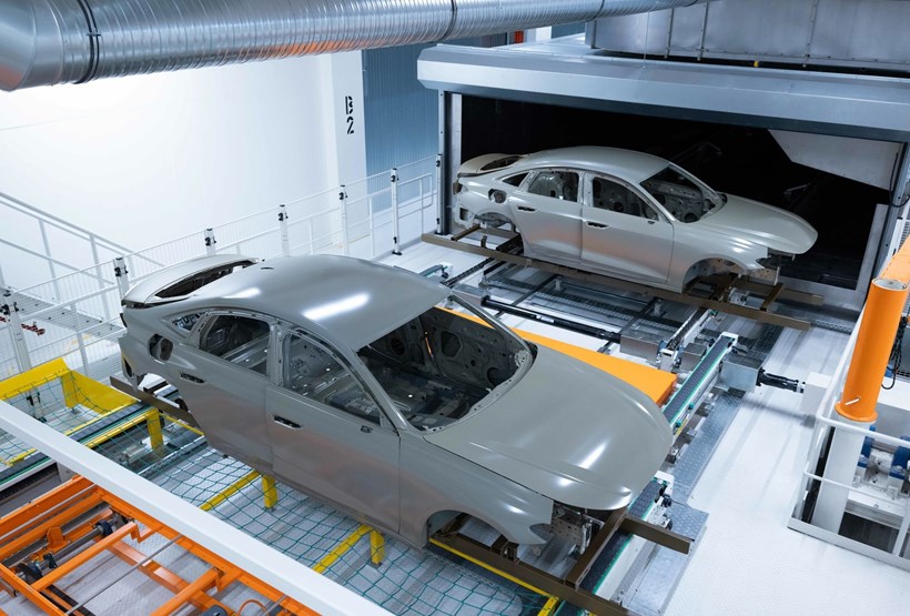 Audi A5 γραμμή παραγωγής στο εργοστάσιο του Neckarsulm