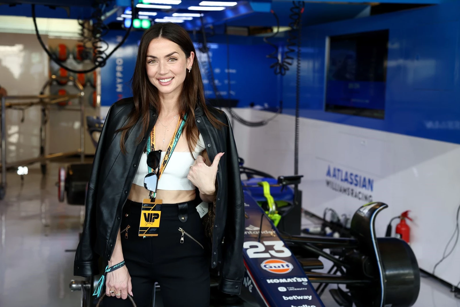Ana de Armas F1 GP Άμπου Ντάμπι