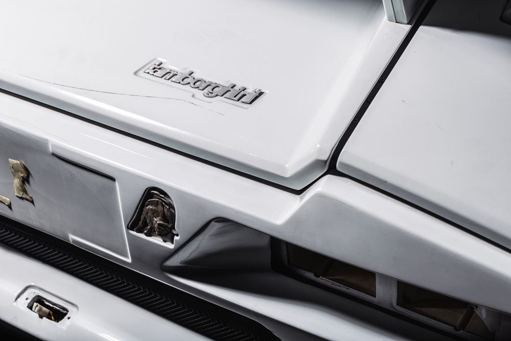 Lamborghini Countach Λύκος της Wall Street τρακαρισμένη