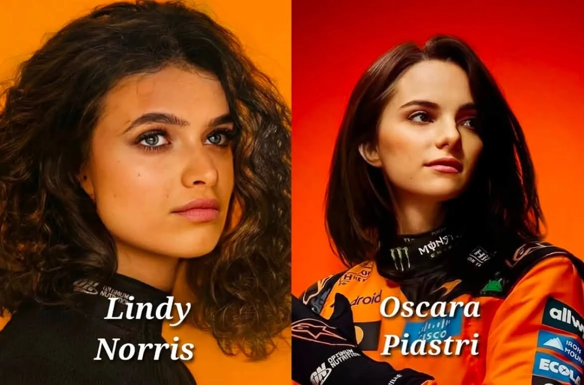 Lando Norris και Oscar Piastri ως γυναίκες