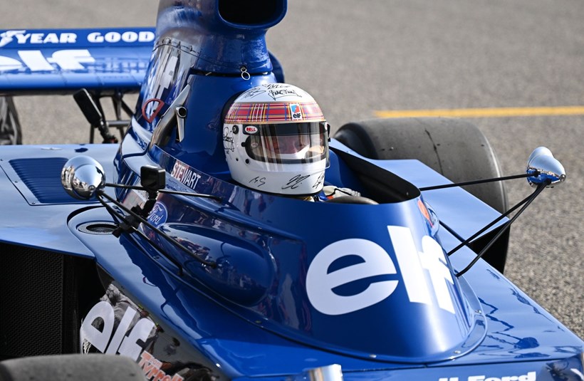 Sir Jackie Stewart κράνος με υπογραφή Schumacher