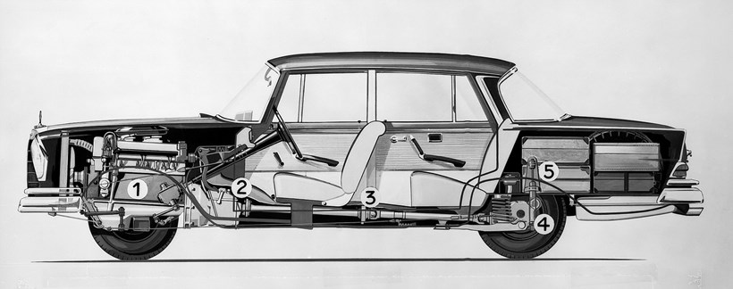Mercedes crash test 1959