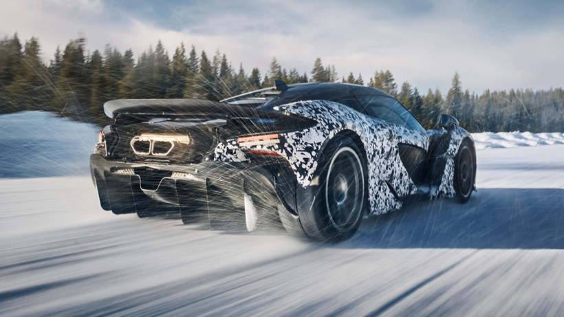 McLaren W1 winter test