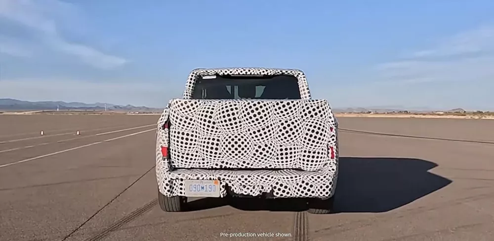 Ford electric pickup teaser