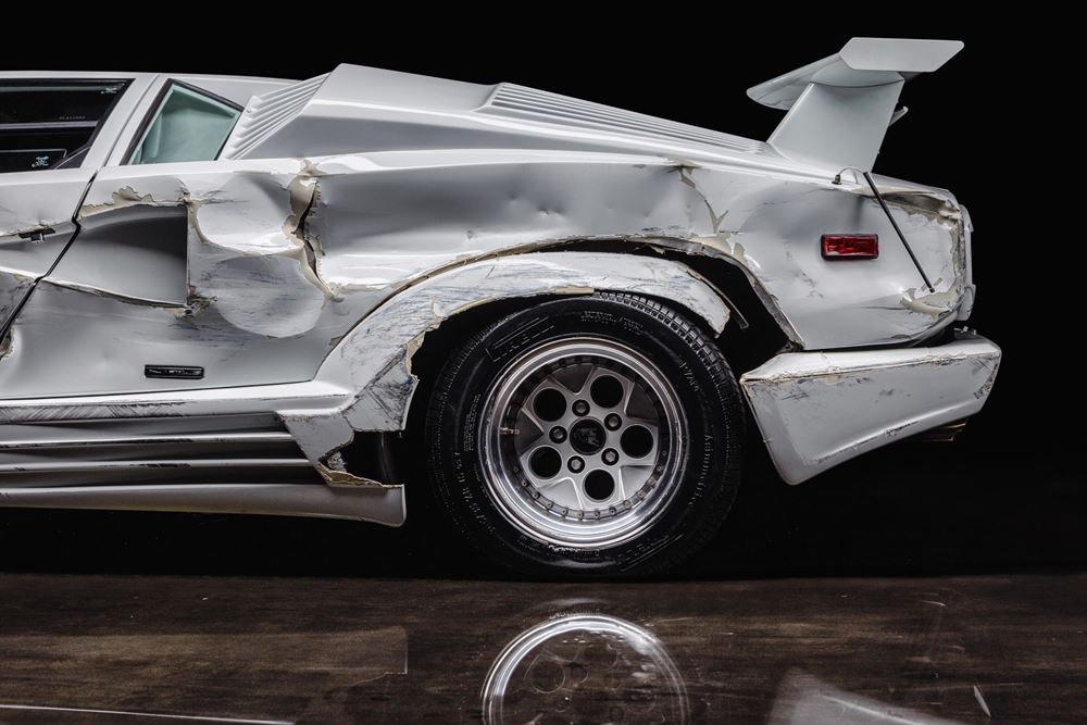 Lamborghini Countach Λύκος της Wall Street τρακαρισμένη