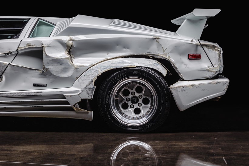 Lamborghini Countach Λύκος της Wall Street τρακαρισμένη