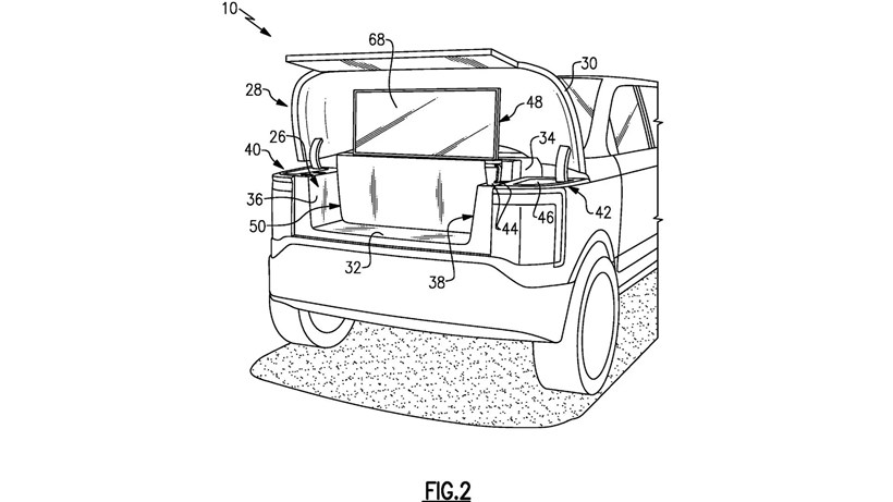 Ford frunk screen patent
