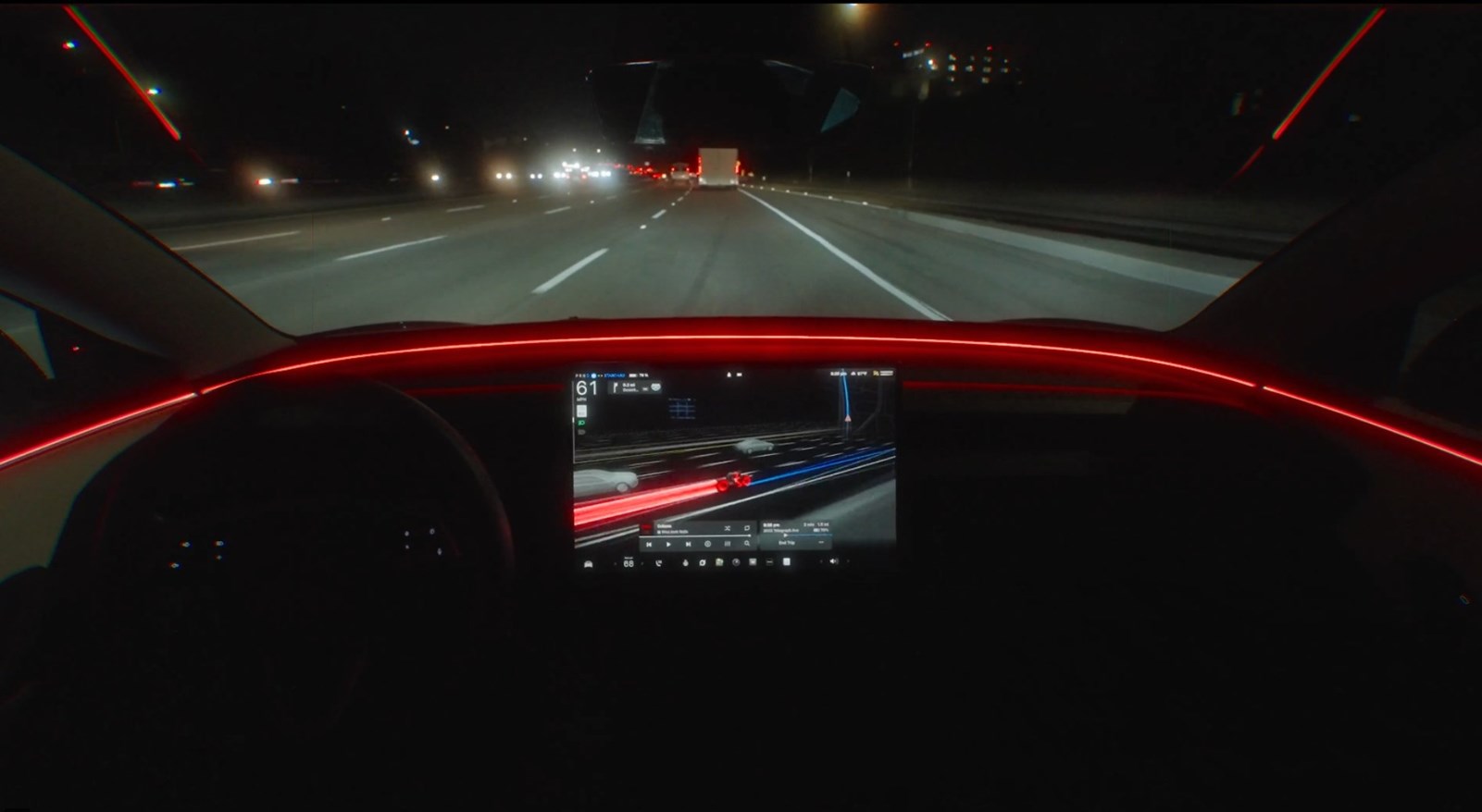 Tesla in-car ads