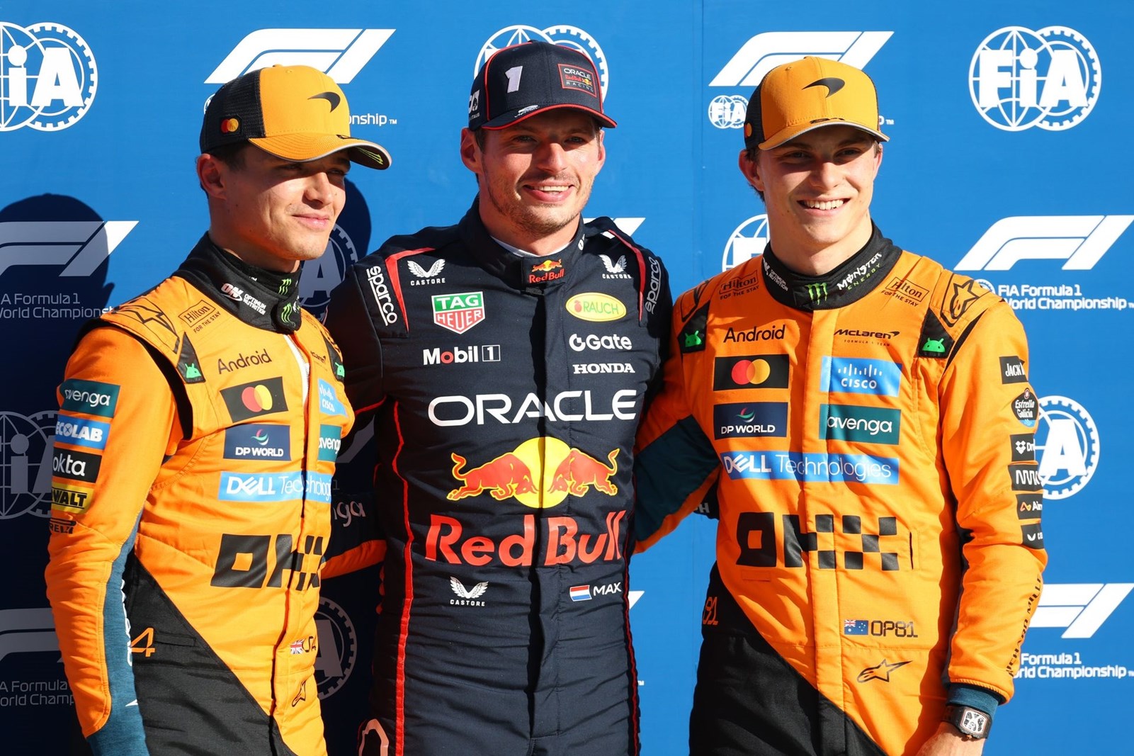 F1 GP Ιταλίας Μόντα Max Verstappen Lando Norris Oscar Piastri