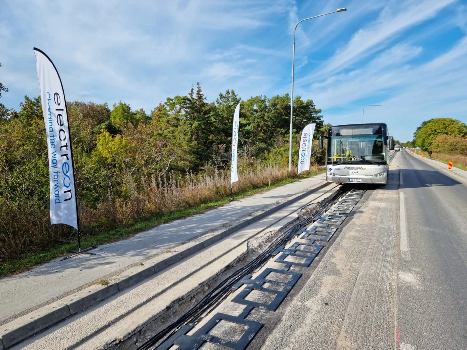 Gotland Σουηδια δρόμος ασύρματης φόρτισης