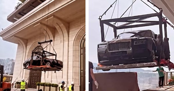 Video: Γερανός ανεβάζει μια κλασική Porsche στον 58ο όροφο ουρανοξύστη - εικόνα 4