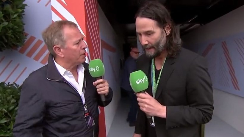Brawn GP Keanu Reeves Martin Brundle