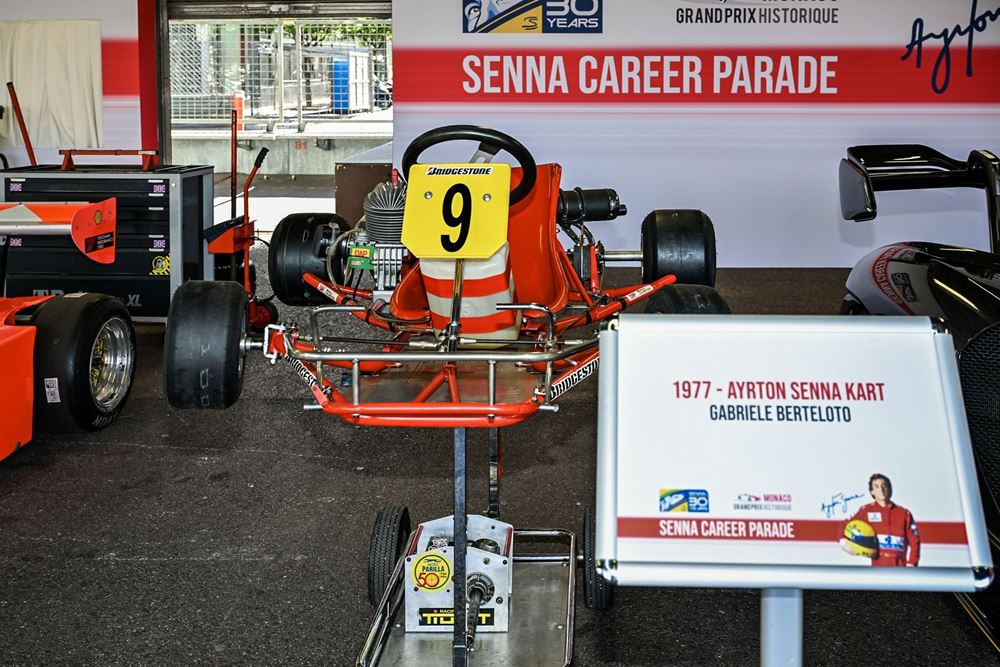 Ayrton Senna παρέλαση Monaco Grand Prix ιστορικών μονοθεσίων