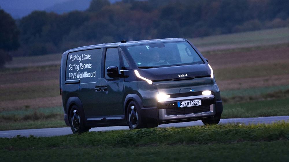 Kia PV5 Cargo Guinness record