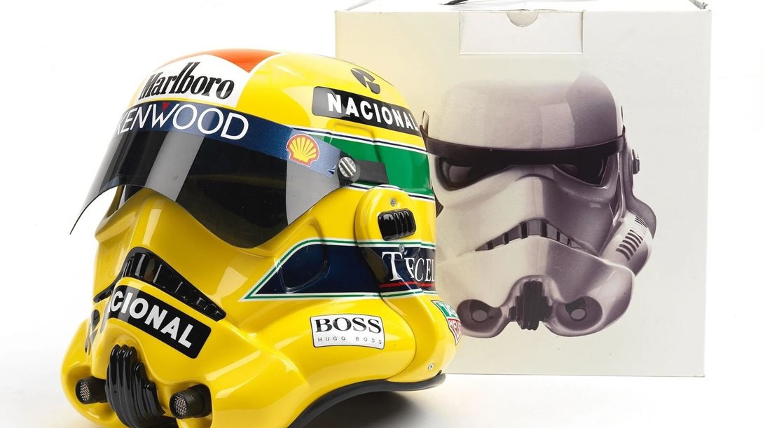 Η ιστορία πίσω από το κράνος Stormtrooper στα χρώματα του Ayrton Senna