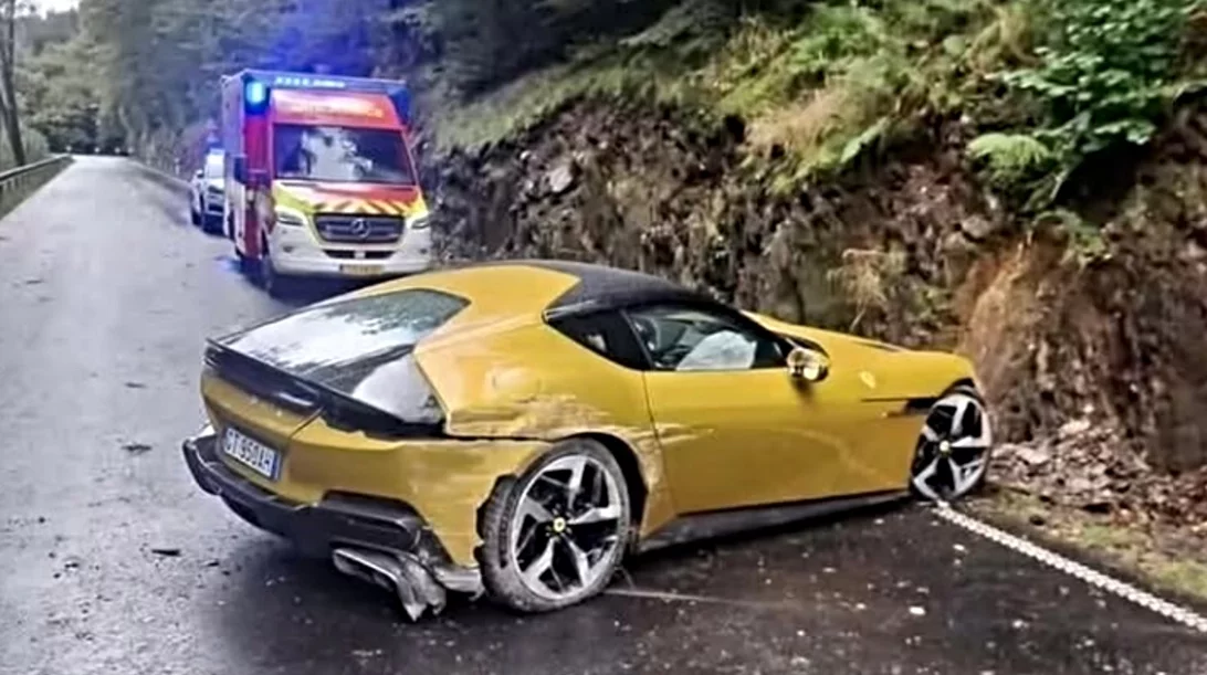 Το πρώτο ατύχημα με Ferrari 12Cilindri είναι γεγονός