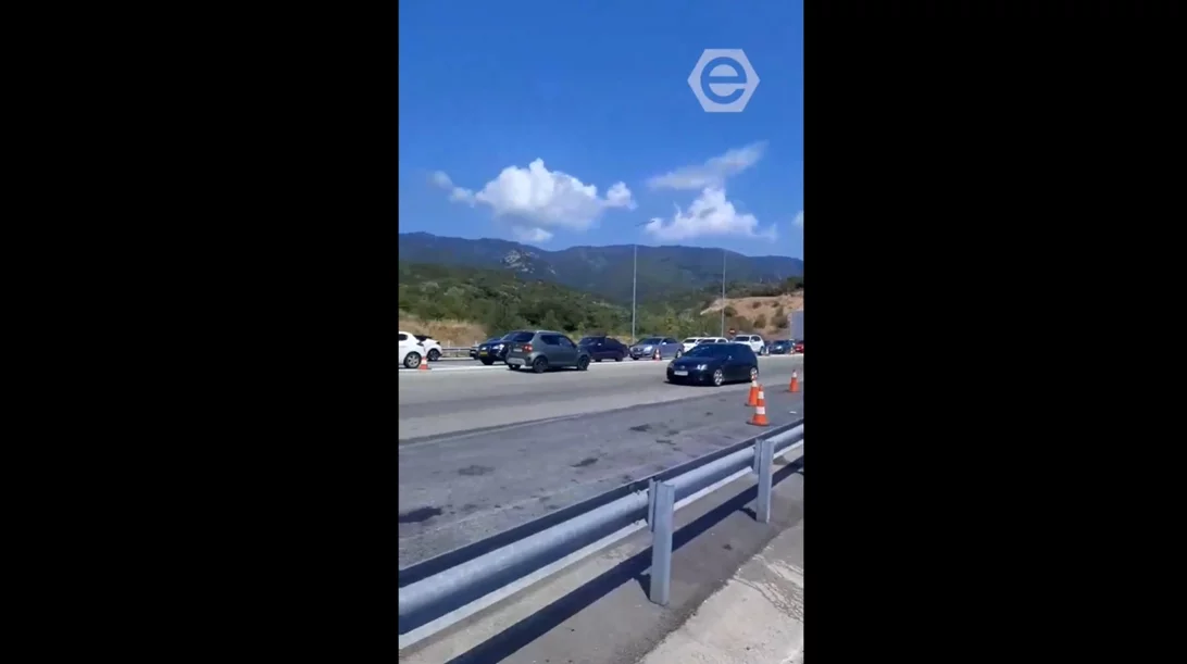 Κινηματογραφική καταδίωξη στα διόδια Ασπροβάλτας (video)