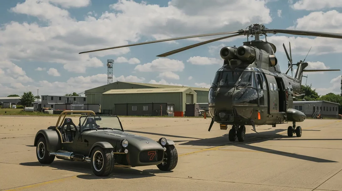 Πώς φτιάχνεις ένα Caterham Seven 360R από ένα στρατιωτικό ελικόπτερο
