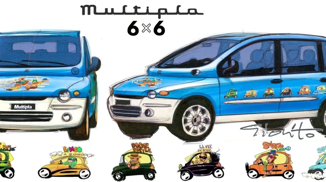 To Fiat Multipla 6x6 και ο σχεδιαστής Roberto Giollito