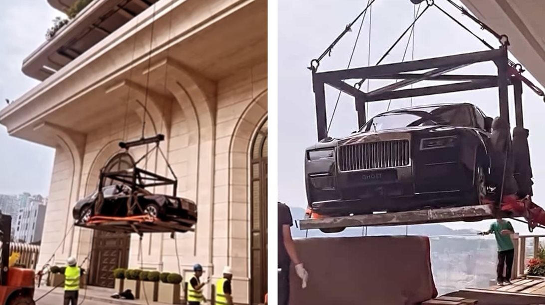 Πώς ανεβάζεις μια Rolls-Royce Ghost στον 44ο όροφο ουρανοξύστη